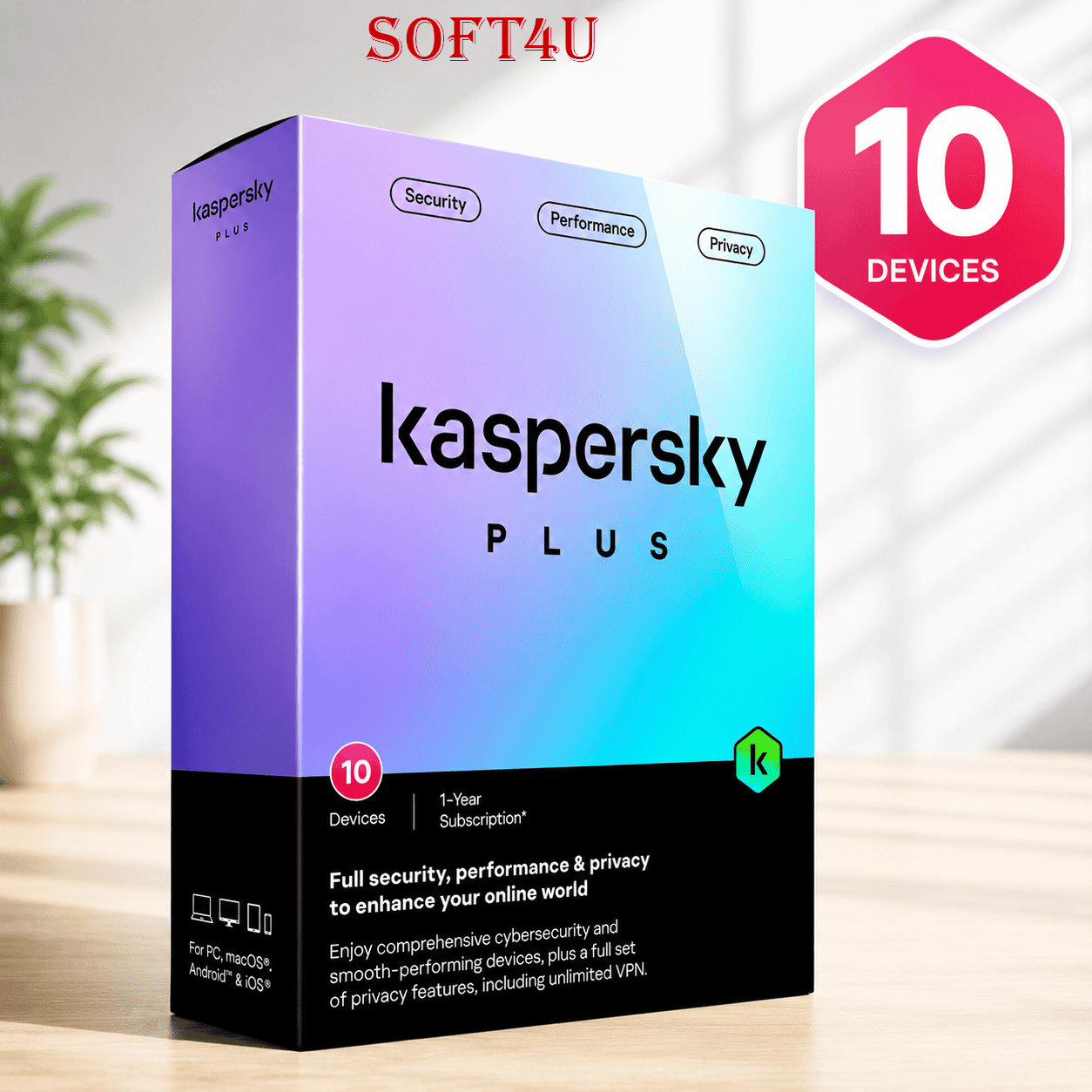 Kaspersky Plus (10 thiết bị)