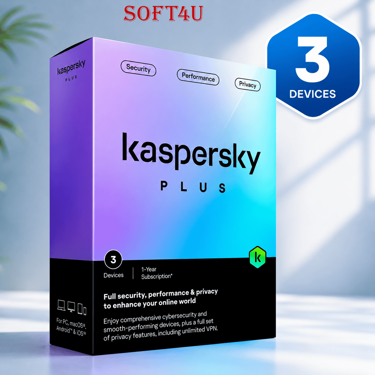 Kaspersky Plus (3 thiết bị)