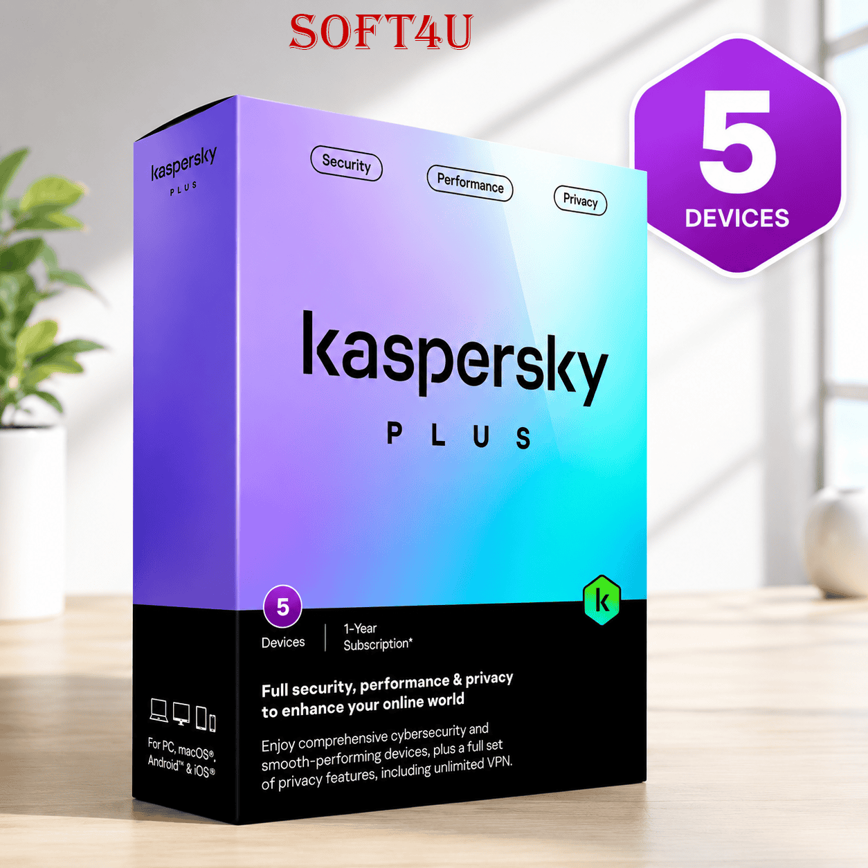 Kaspersky Plus (5 thiết bị)