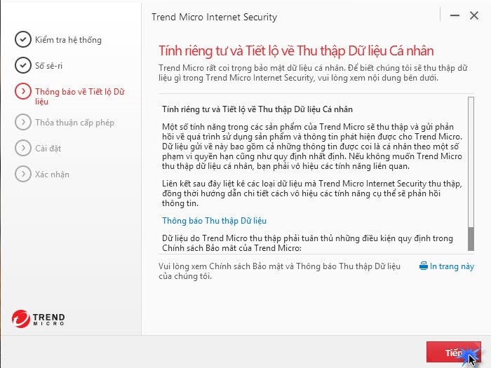 Đọc kỹ chính sách bảo mật Trend_Micro_Internet_Security